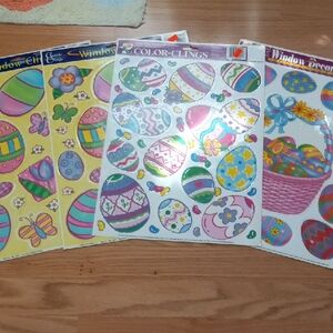 Classic Clings And Color Clings Easter Window Decorations